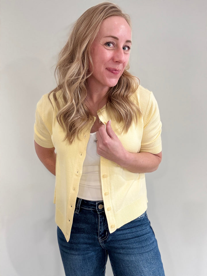 Sunny Days Short Sleeve Cardi