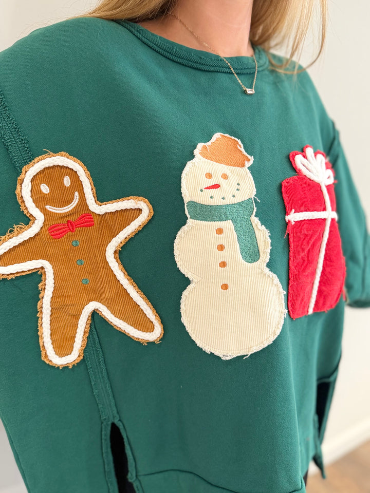 Christmas Patch Sweatshirt