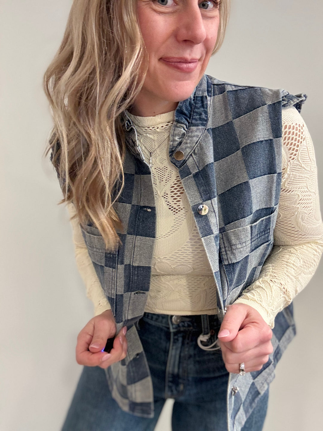 Checkered Vest