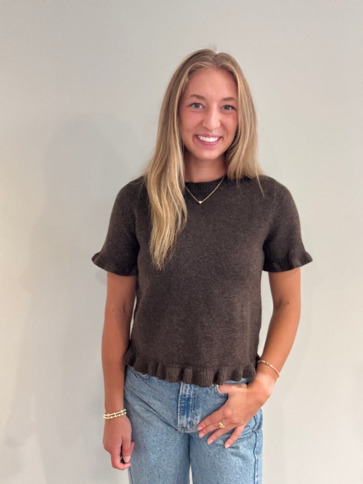 Cashmere Ruffle Top