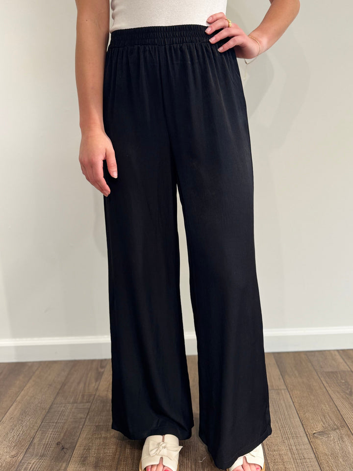 Black Woven Pants