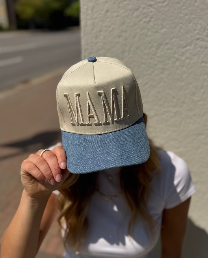 Denim MAMA Hat