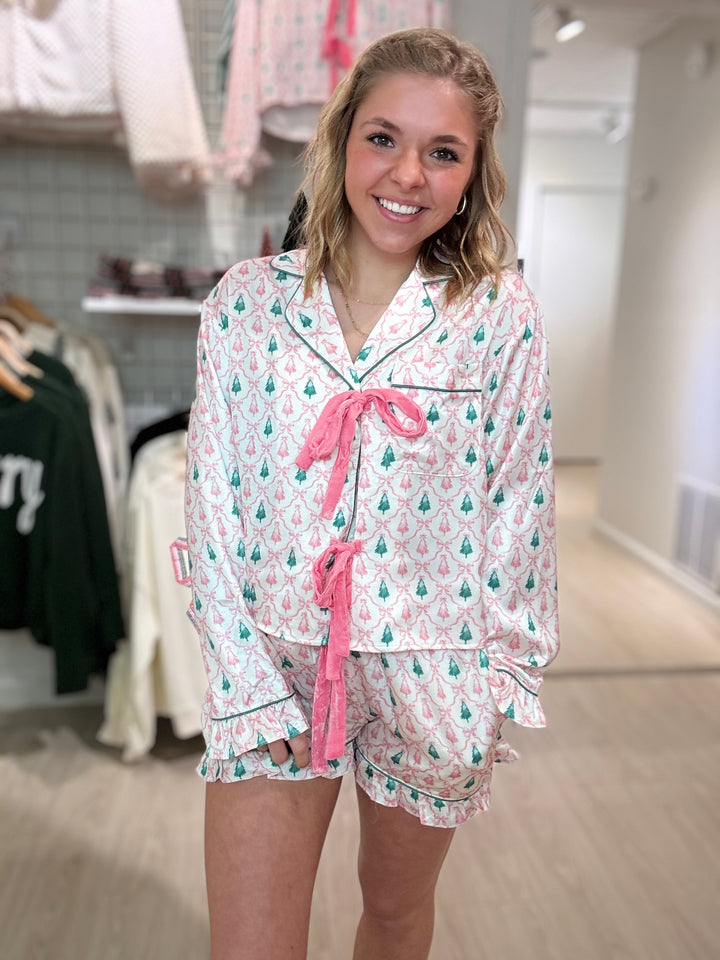 Christmas Tree & Bow PJ Set