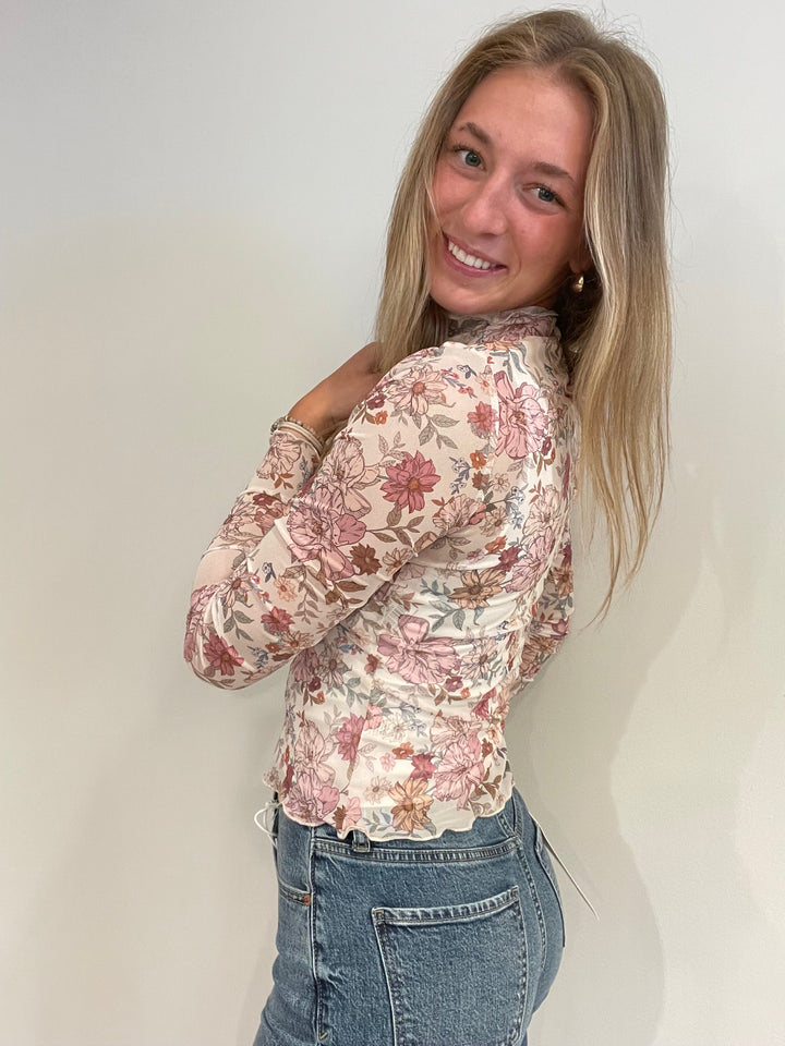 Wildflower Mesh Top