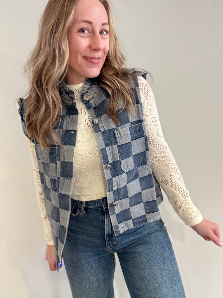 Checkered Vest