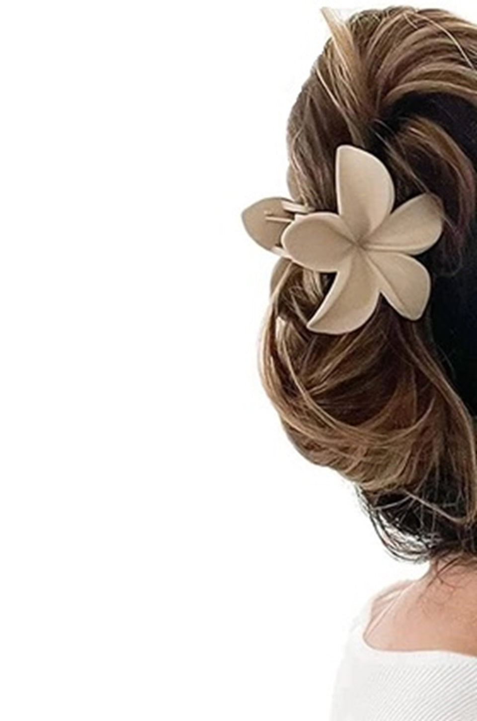 Frosted Flower Hair Clip