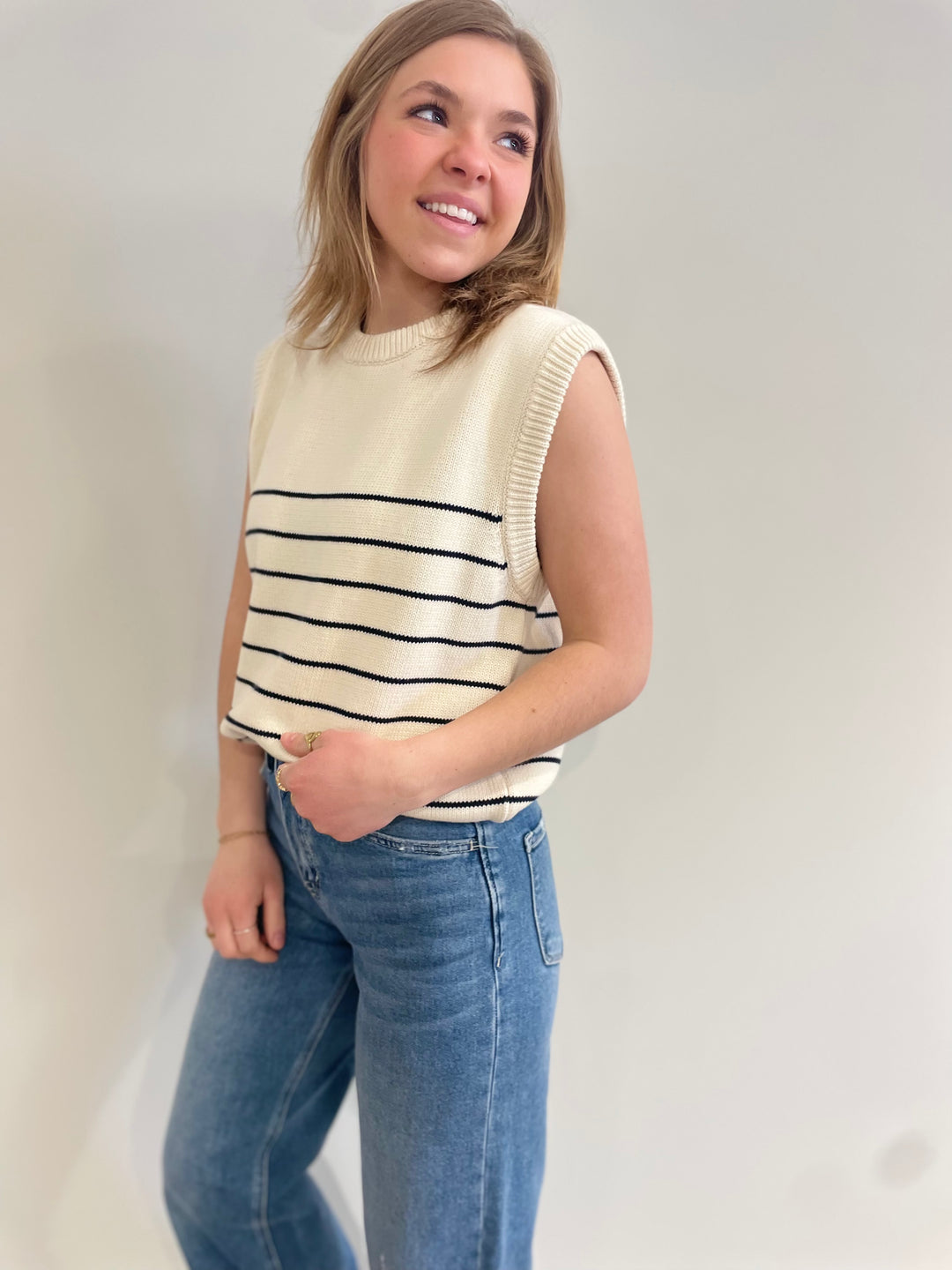 Striped Sweater Tank