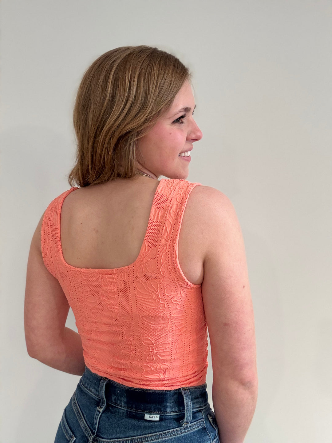 NikiBiki | Double Lace Square Top
