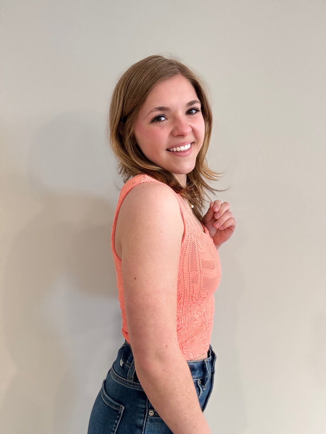 NikiBiki | Double Lace Square Top