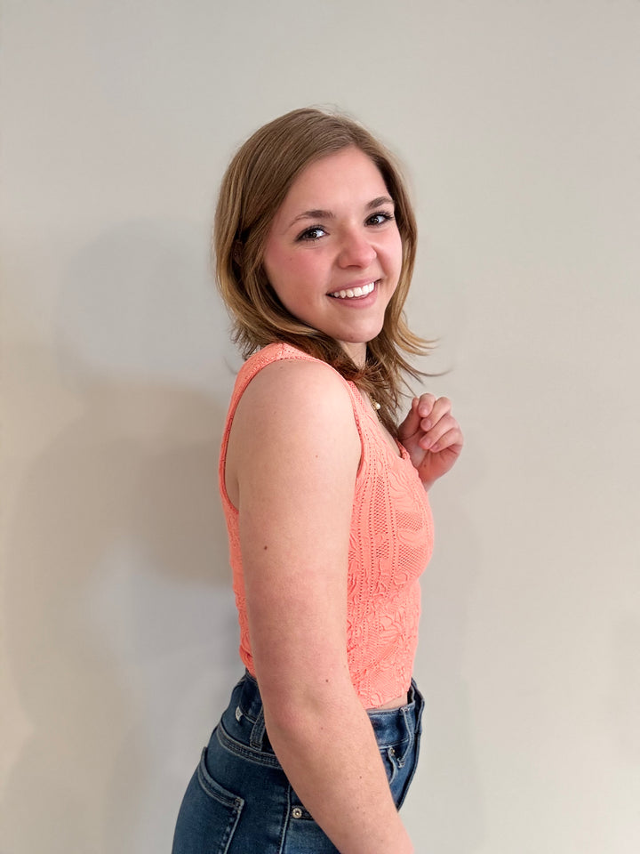 NikiBiki | Double Lace Square Top