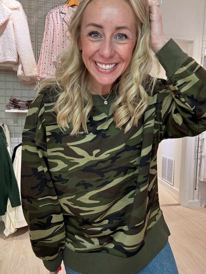 Camo Crewneck