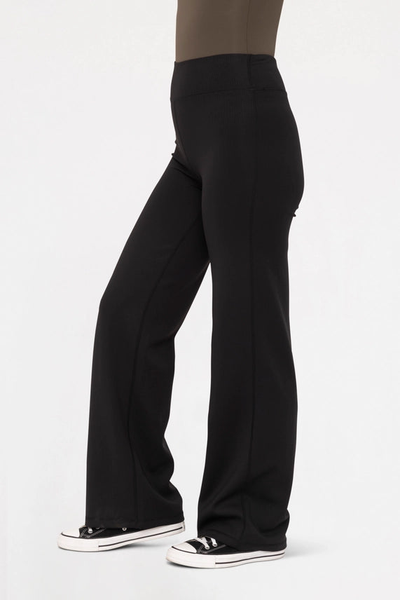 Jacquard Stripe Wide Leg Pant
