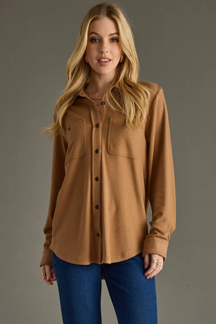 Mindi Super Soft Button Up
