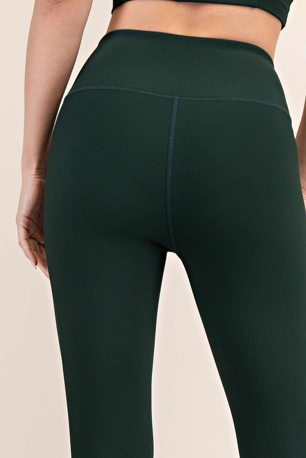 Nylon Rib Yoga Leggings