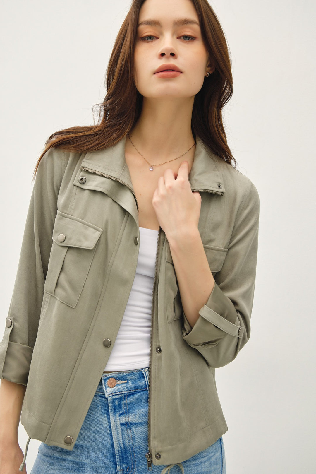 Cropped Safari Jacket