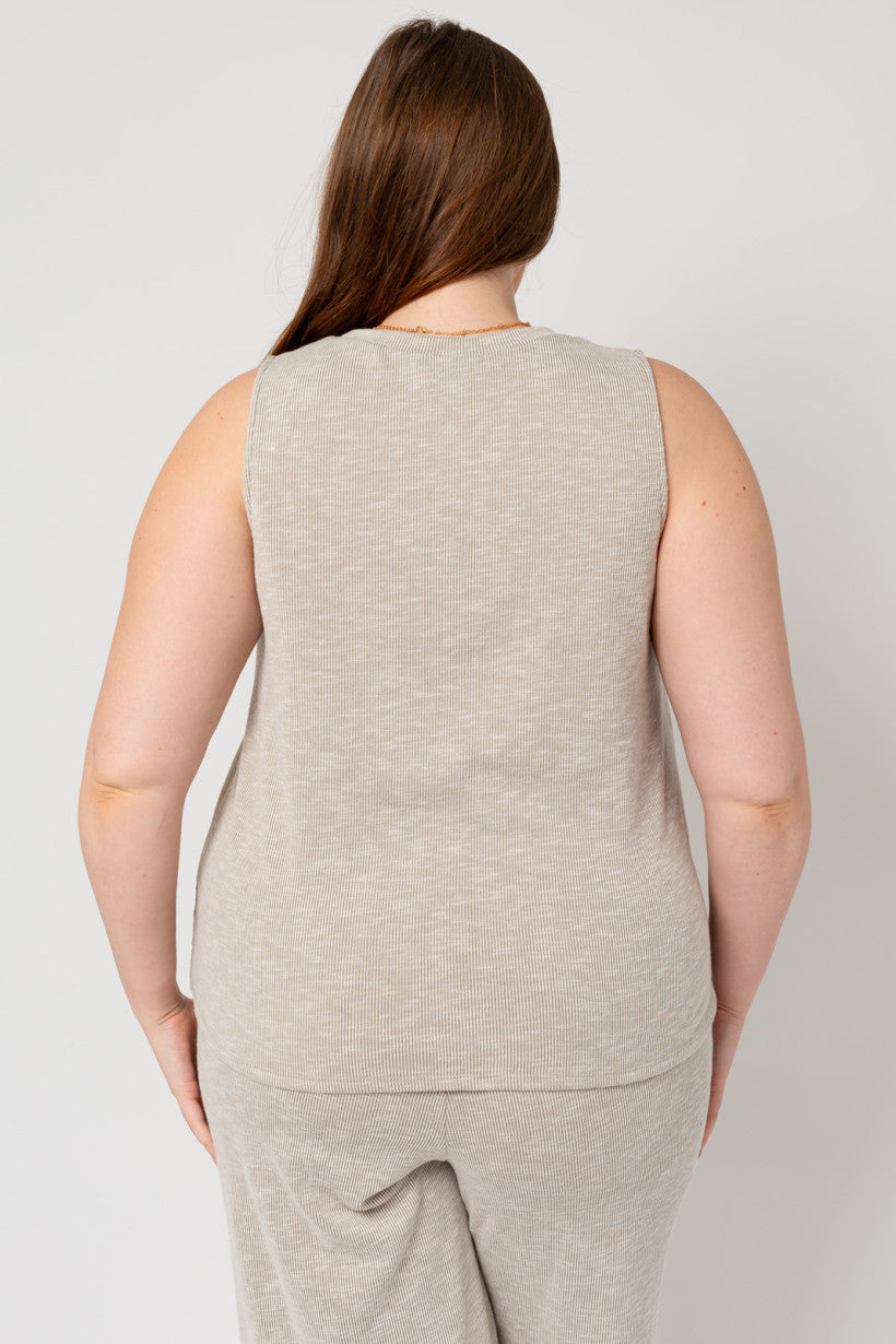 Sleeveless Ribbed Top