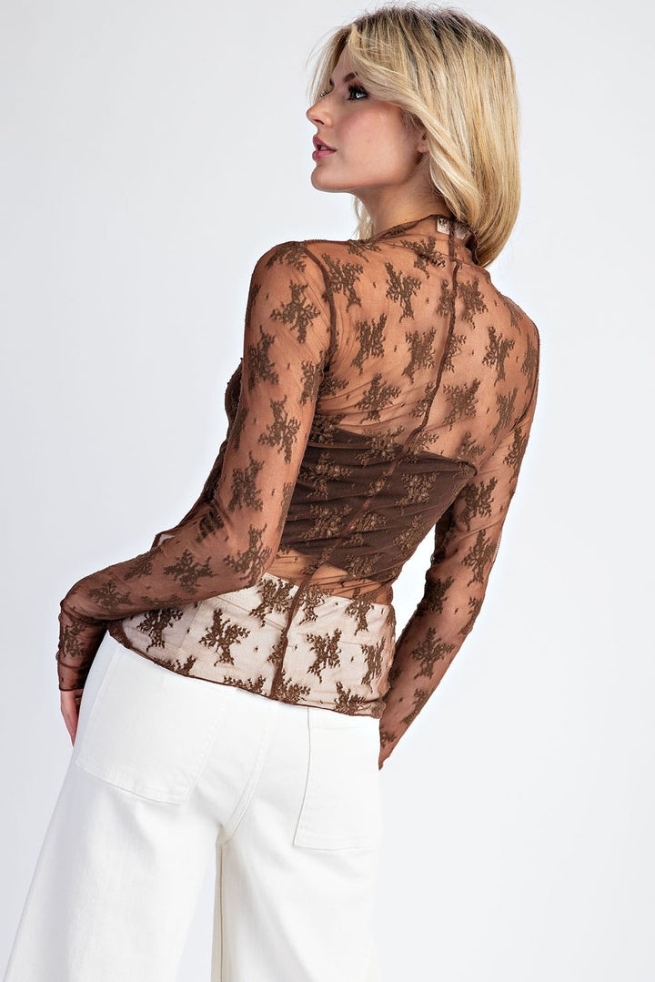 Lace Long Sleeve Top