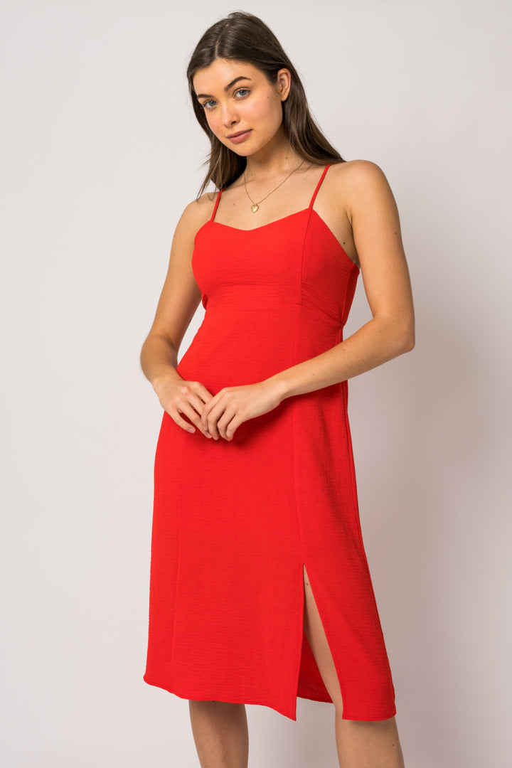 Red Midi Dress