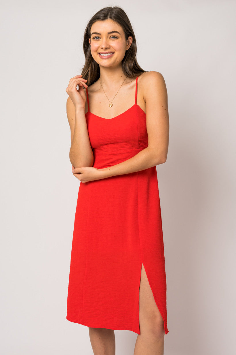 Red Midi Dress