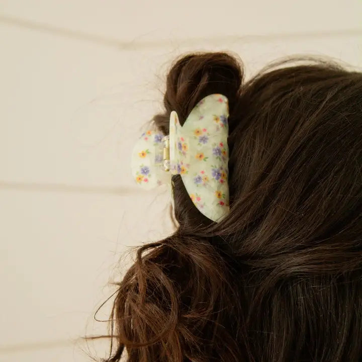 Elsie Floral Claw Clip